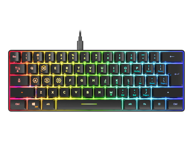 SPEEDLINK LETOS RGB 60% Gaming black SL-670014-BK-US - 1487168 - zdjęcie